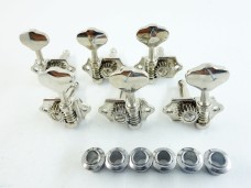Grover Sta-Tite V97-18NA Guitar Tuners Chrome Set 3L+3R
